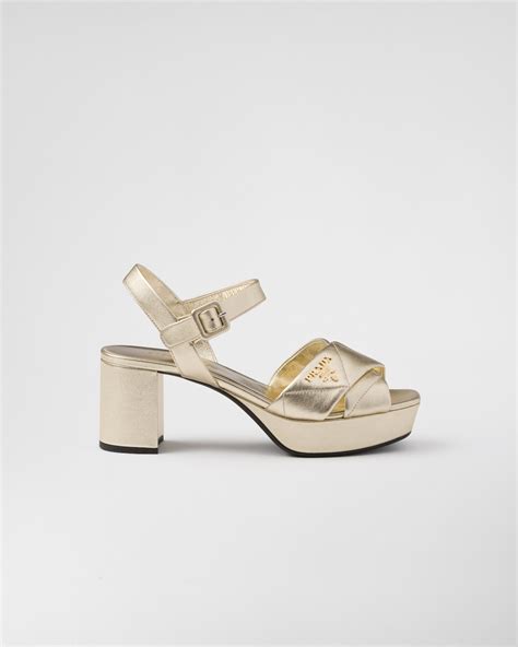 nappa leather prada|Prada platform sandals.